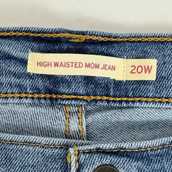 Levi's NEW High Waisted Mom Jeans Medium Wash Jeans Plus Size 20W Casual Stretch - Picture 6 of 12